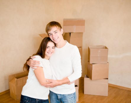 Boxes and furniture prepared for Millbank removals