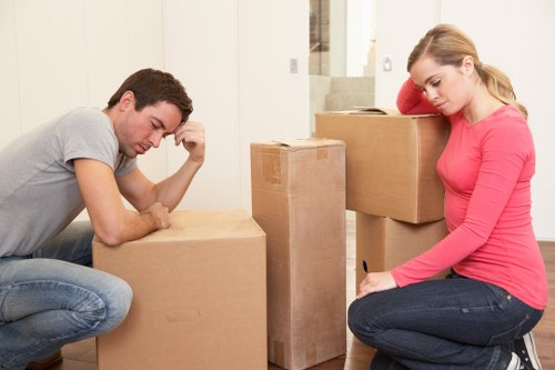 Example storage job with household items in a Millbank property